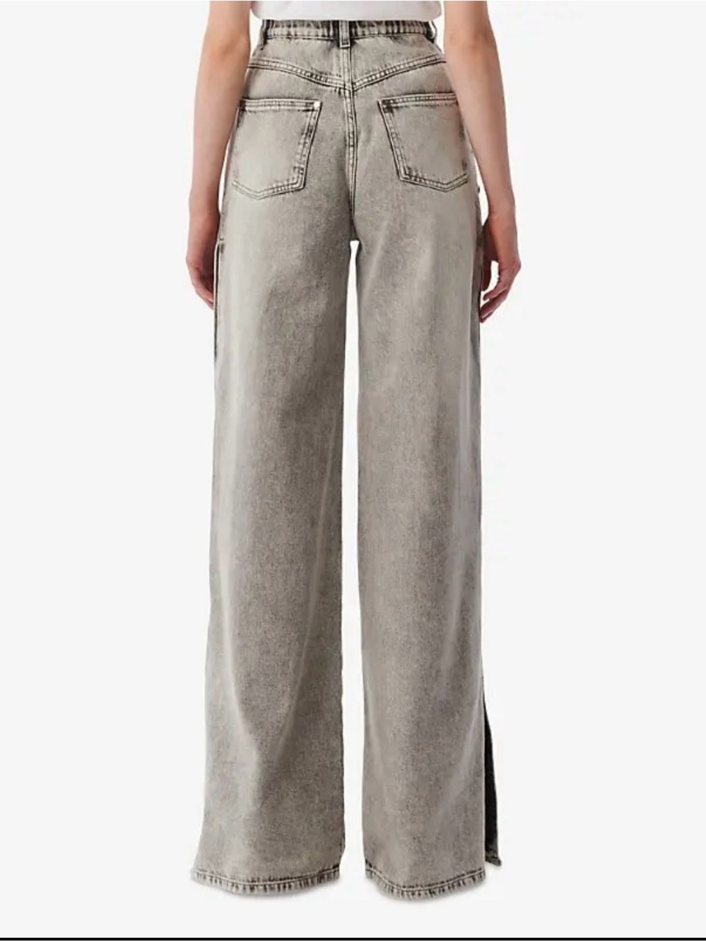IRO Andreea Wide-Leg Jeans (Mixed Grey) / Size 38 - Picture 3 of 6
